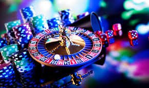 Live blackjack table with dealer and player cards displayed on screen