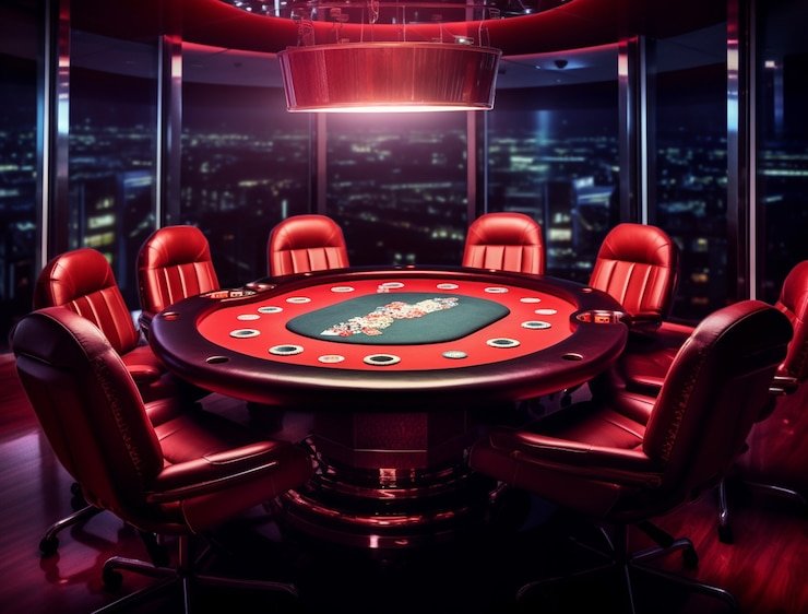 mimpi Mega Sevens live dealer studio with blackjack, roulette, and baccarat tables